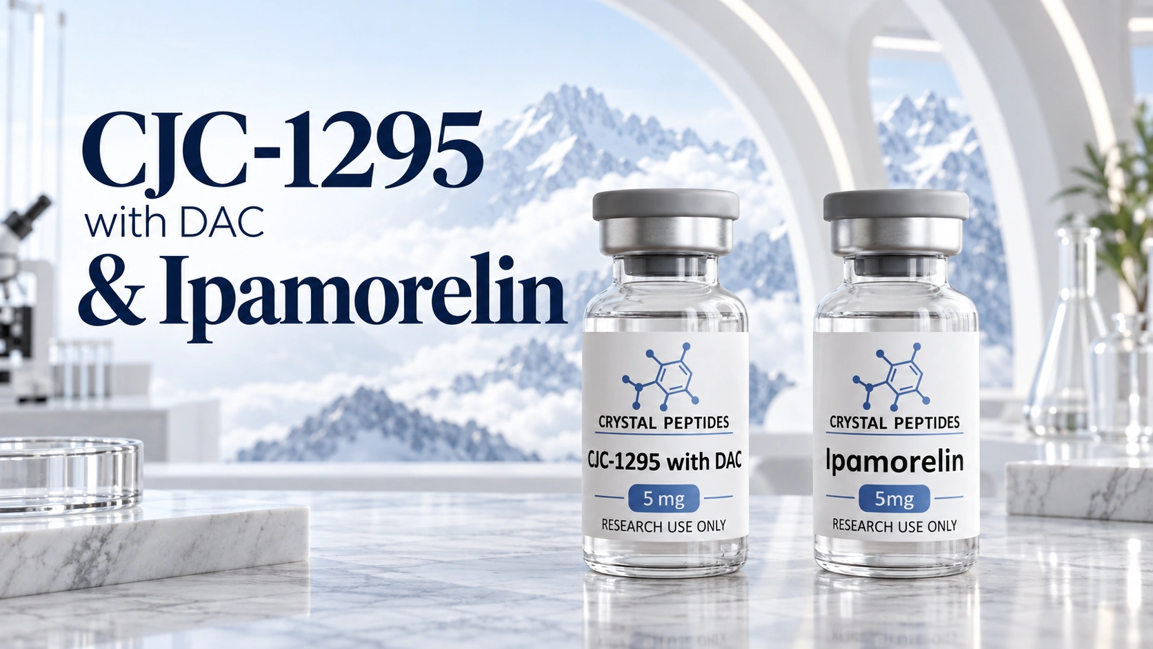 CJC-1295 et Ipamorelin : recherche sur les sécrétagogues de l’hormone de croissance